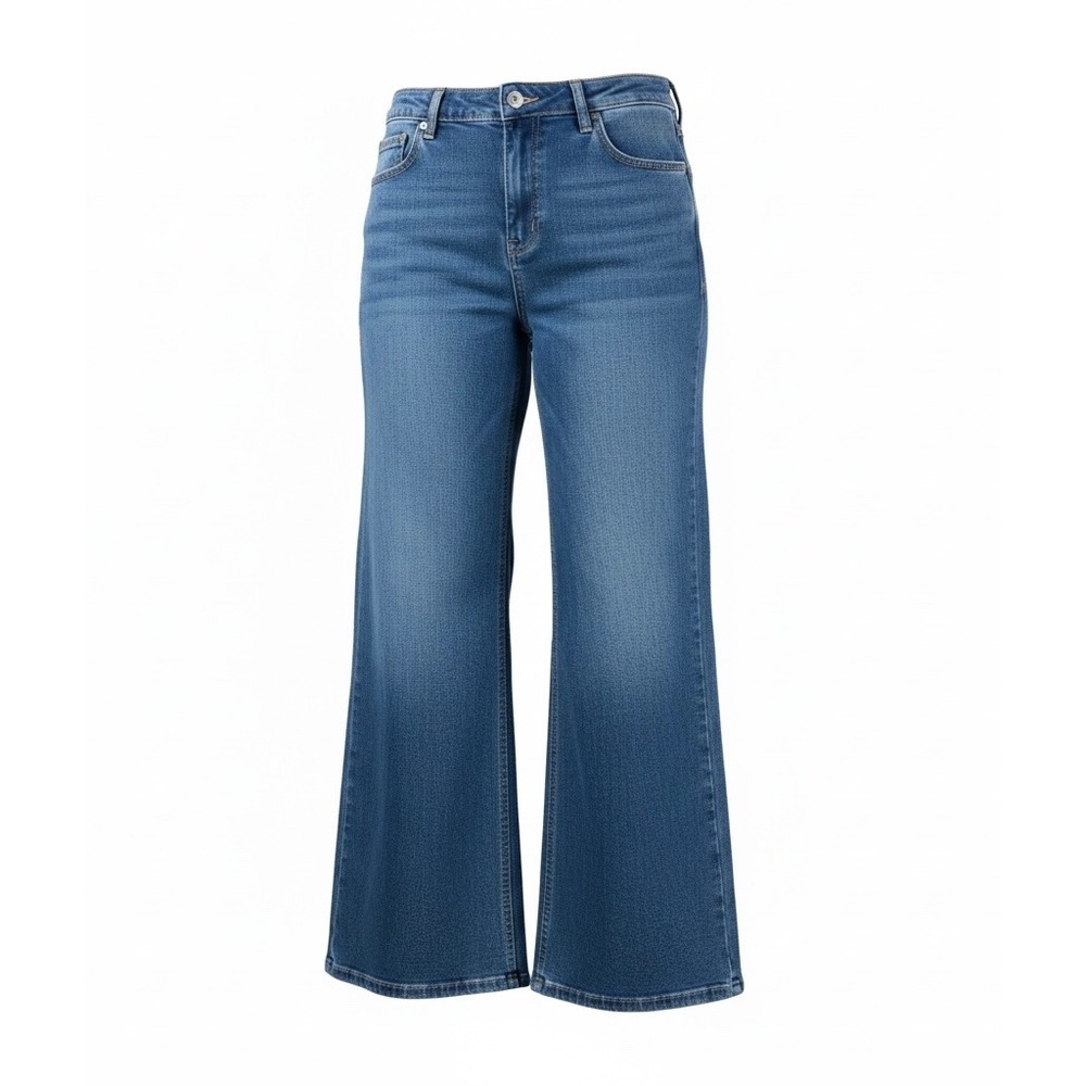 Old Navy Womens Jeans Denim Wow Wide Leg High-Rise Mom Jean Blue Size 20 NWT